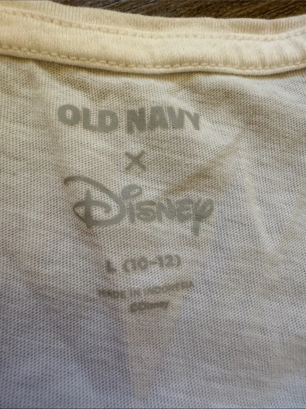 Old Navy White Tee with Island Girl Rainbow Graphic